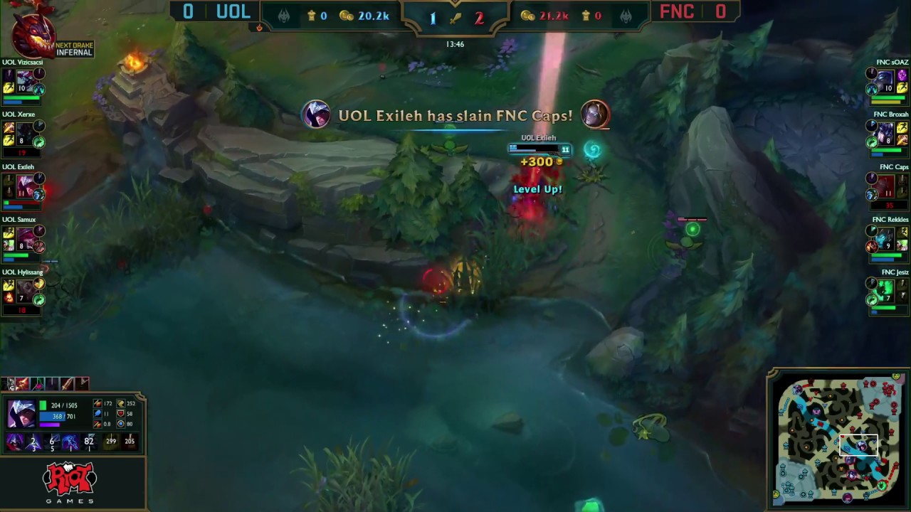 Exileh with the moves on Caps!