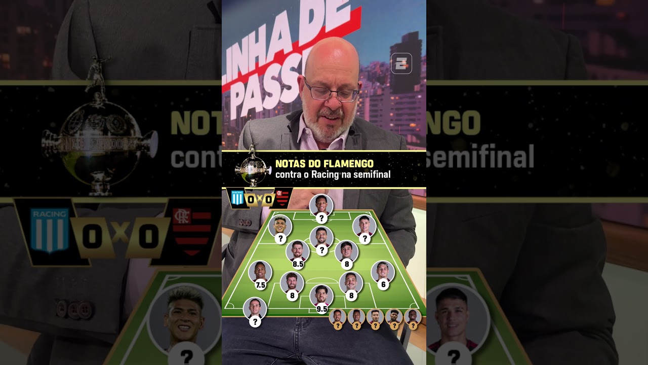 AS NOTAS DE VITOR BIRNER PARA O TIME DO FLAMENGO NA CLASSIFICA&Ccedil;&Atilde;O PARA A FINAL DA LIBERTADORES