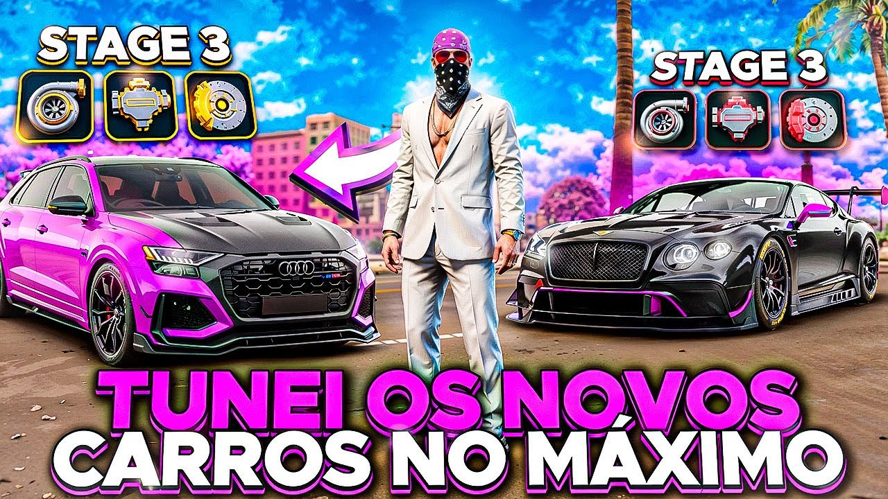 NOVOS CARROS! TUNEI TODOS NO MÁXIMO STAGE 3 NO RIO RISE