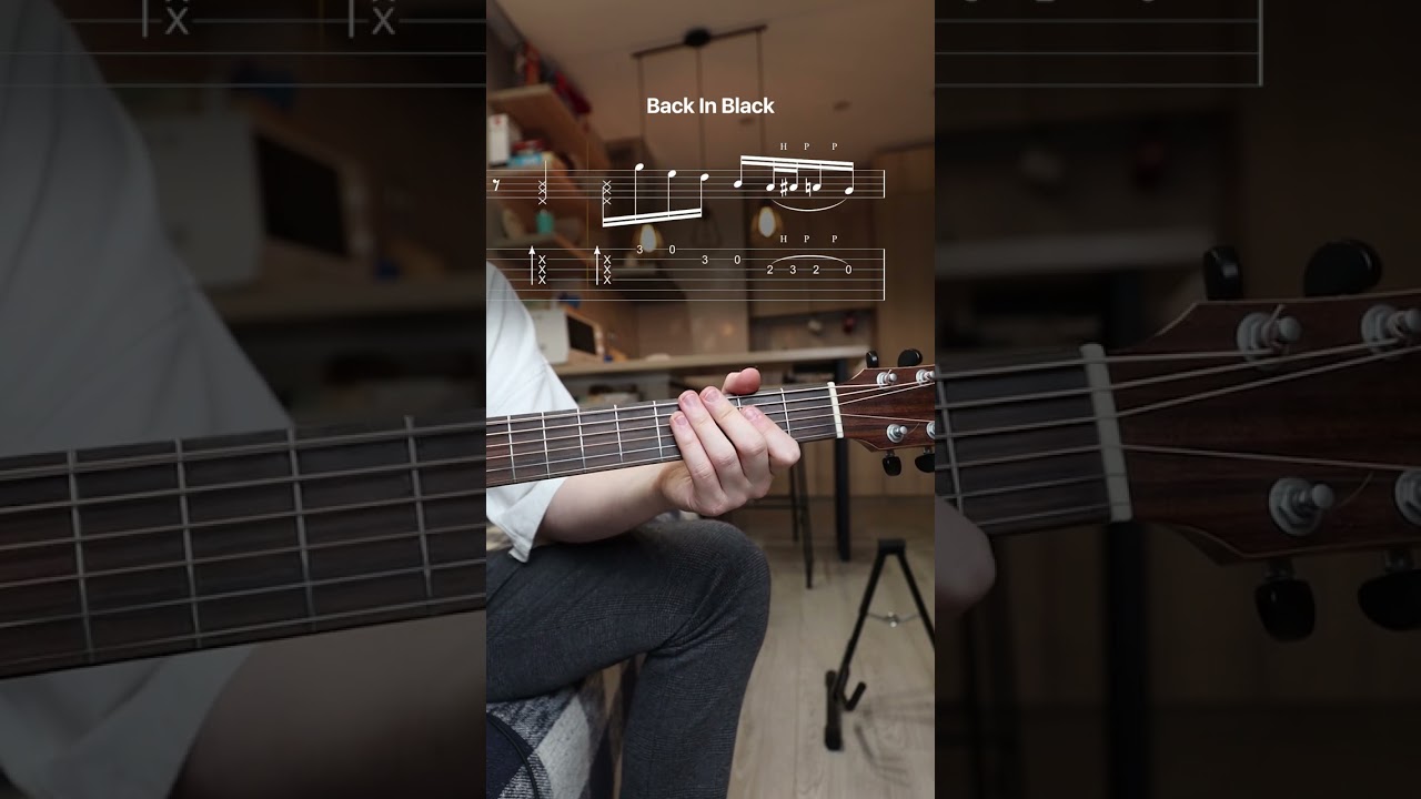 AC/DC - Back In Black - Acoustic Guitar (tab)