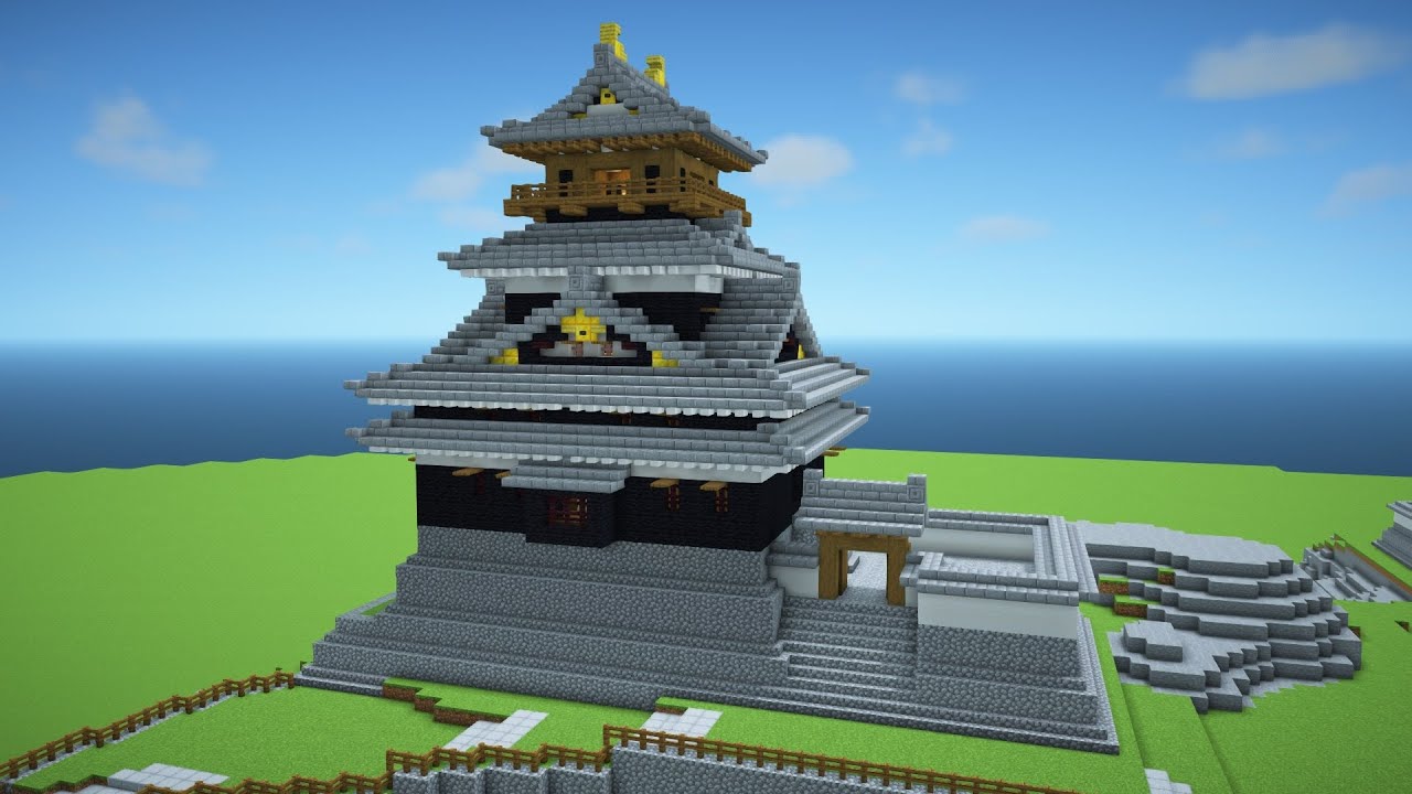【Minecraft】岐阜城の作り方 Part1 [マイクラ 建築] [Minecraft 城]