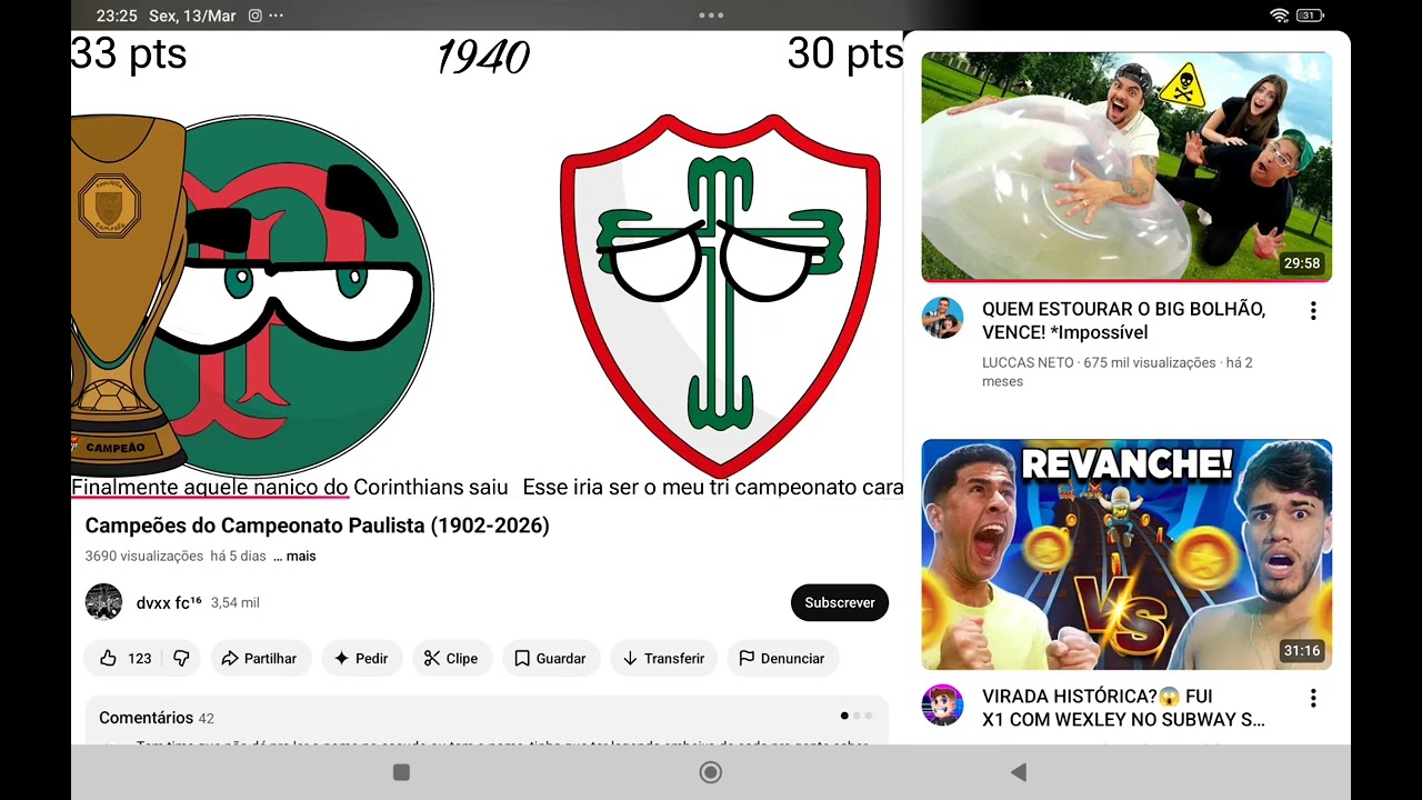 Reagindo os campeões do campeonato paulista (1902-2026)