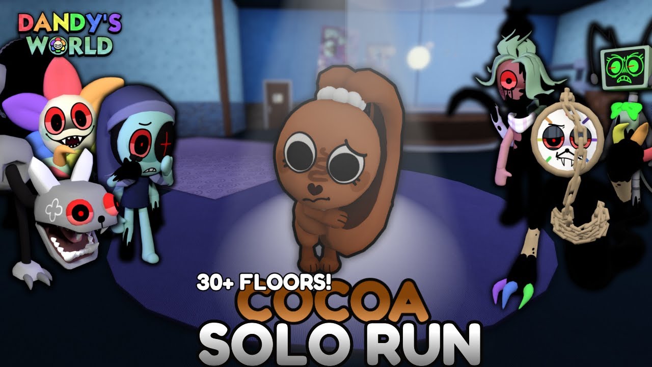 [LETHAL HUNT] COCOA SOLO RUN (30+ FLOORS) | DANDY'S WORLD