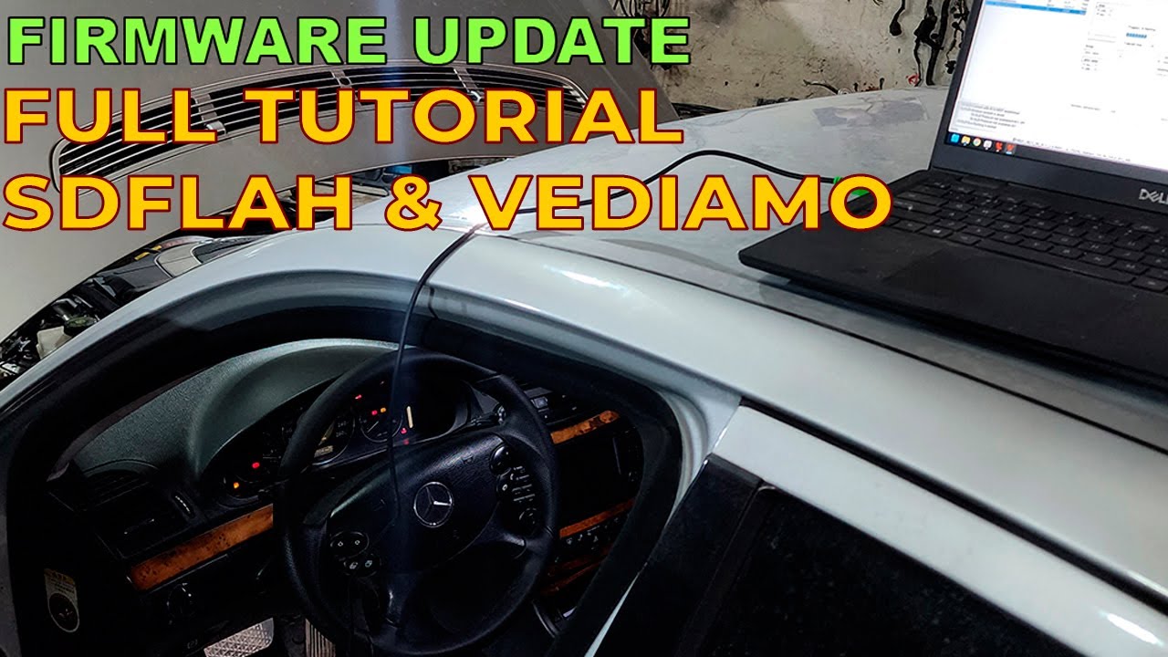 Обновление прошивки двигателя через Vediamo и SDFlash после замены двигателя 3.0 - 3.5 Mercedes W211