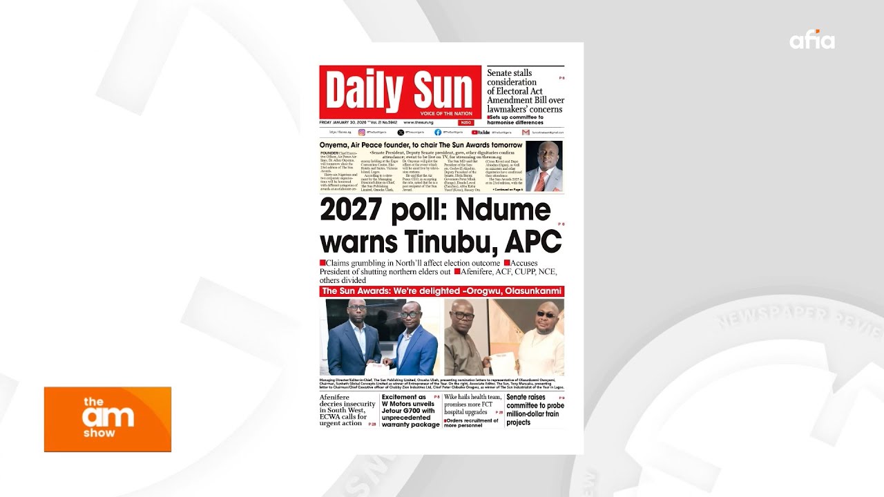 2027 POLL: NDUME WARNS TINUBU, APC | CLAIMS GRUMBLING IN NORTH 'LL AFFECT ELECTION OUTCOME