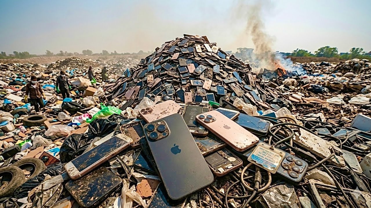 What  ? 📲 i Found iPhone 17 Pro max & More Broken Phones At the landfill  Restore  Xs Max To 17PM