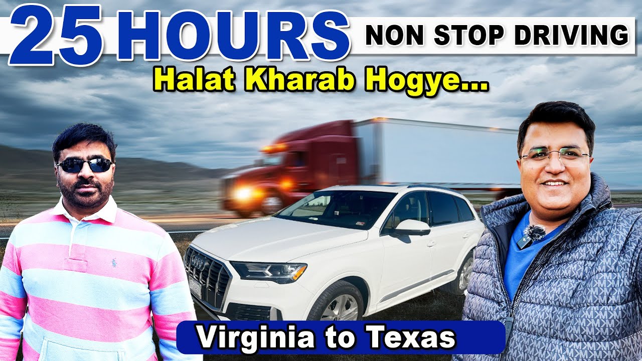 25 Hours non stop driving CHALLENGE 😱| Virginia to Texas | Imtiaz Chandio