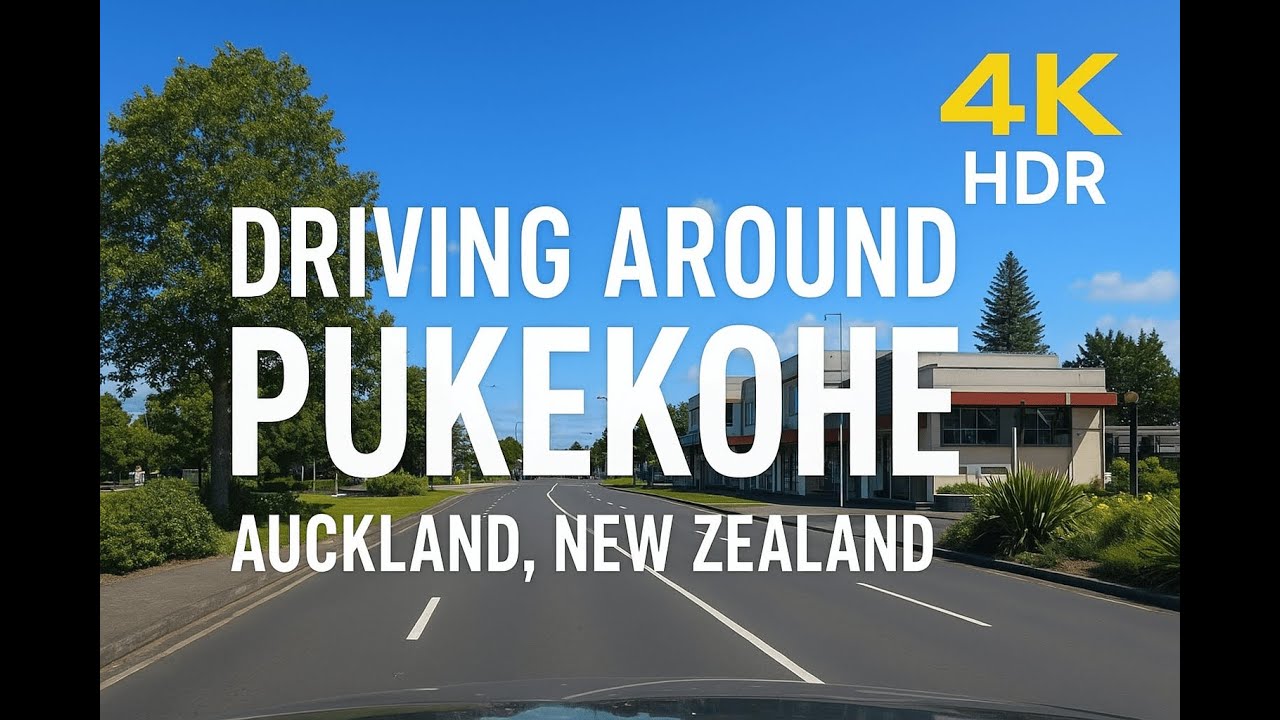 Pukekohe Morning drive 2025 4K HDR | Town Centre  | 4K Auckland
