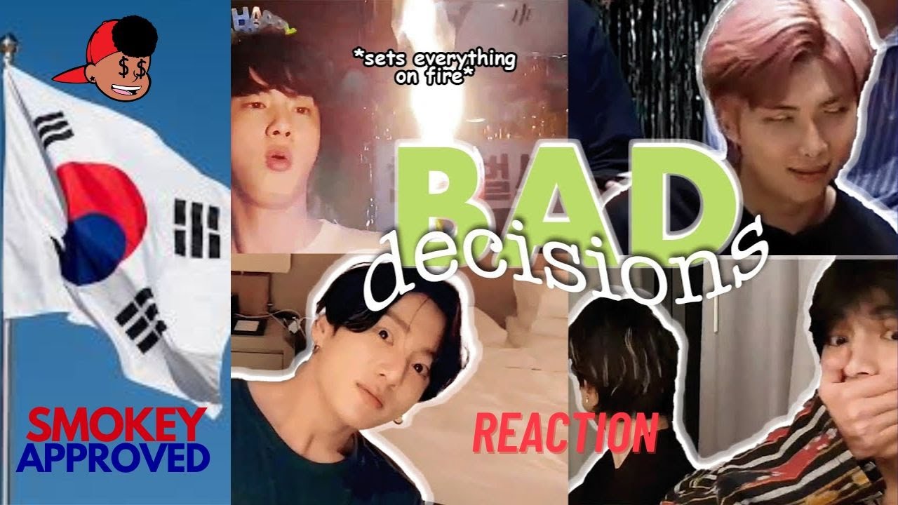 BTS said let's make some BAD DECISIONS  #bts #btsreaction #btsarmy