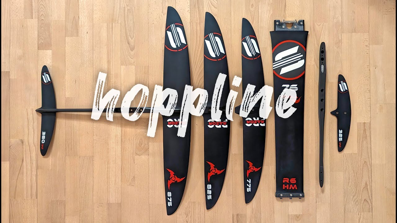 SABFOIL PIUMA RAZOR PRO SURF KIT - UNBOXING SETTING UP TEST RIDE REVIEW 875 825 775