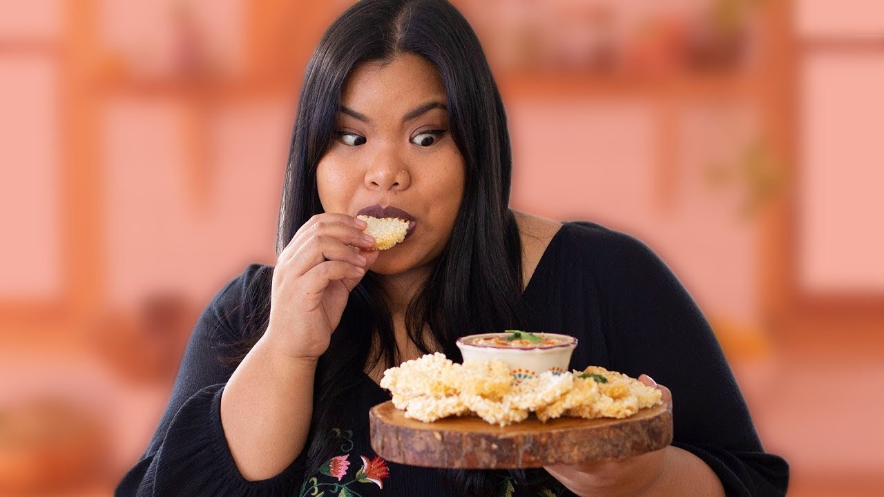 Pork & Shrimp Dip with Crispy Rice Cakes