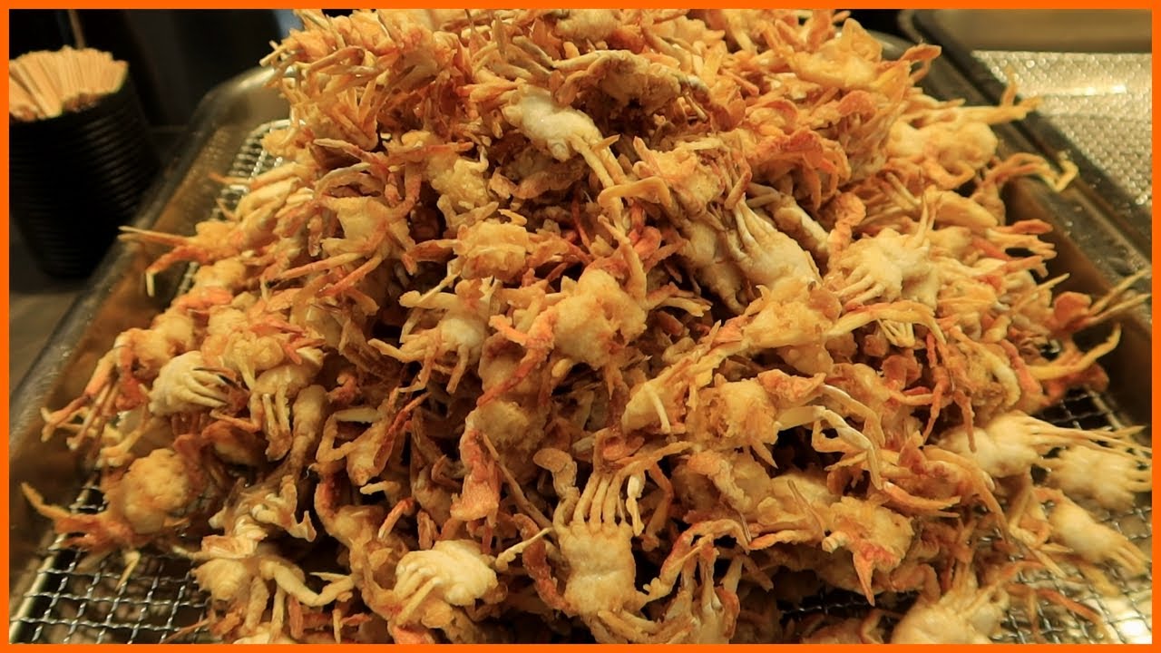 바삭바삭 베이비크랩, 왕새우 튀김 신포시장 수찬이네 / fried mini crab, shrimp / korean street food