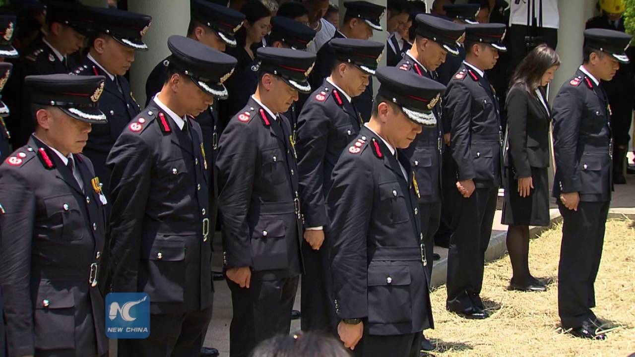 Farewell to firefighter killed in HK’s longest blaze
