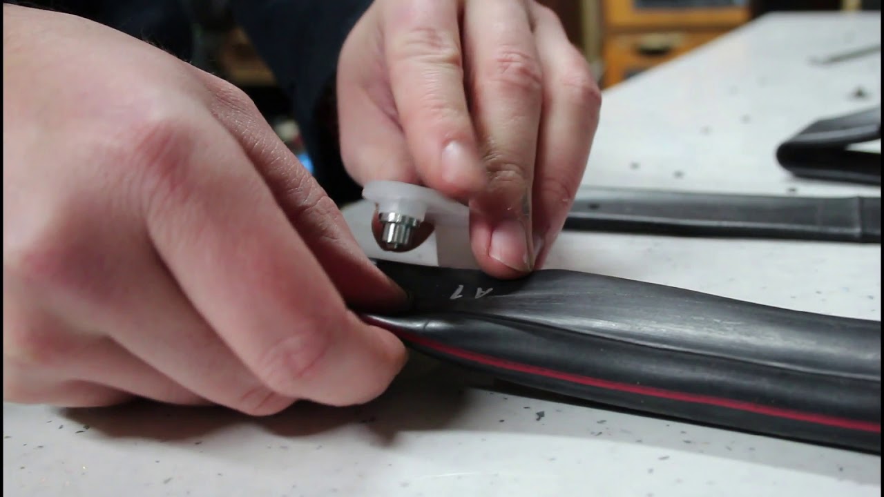 Upcycled bicycle inner-tube van storage