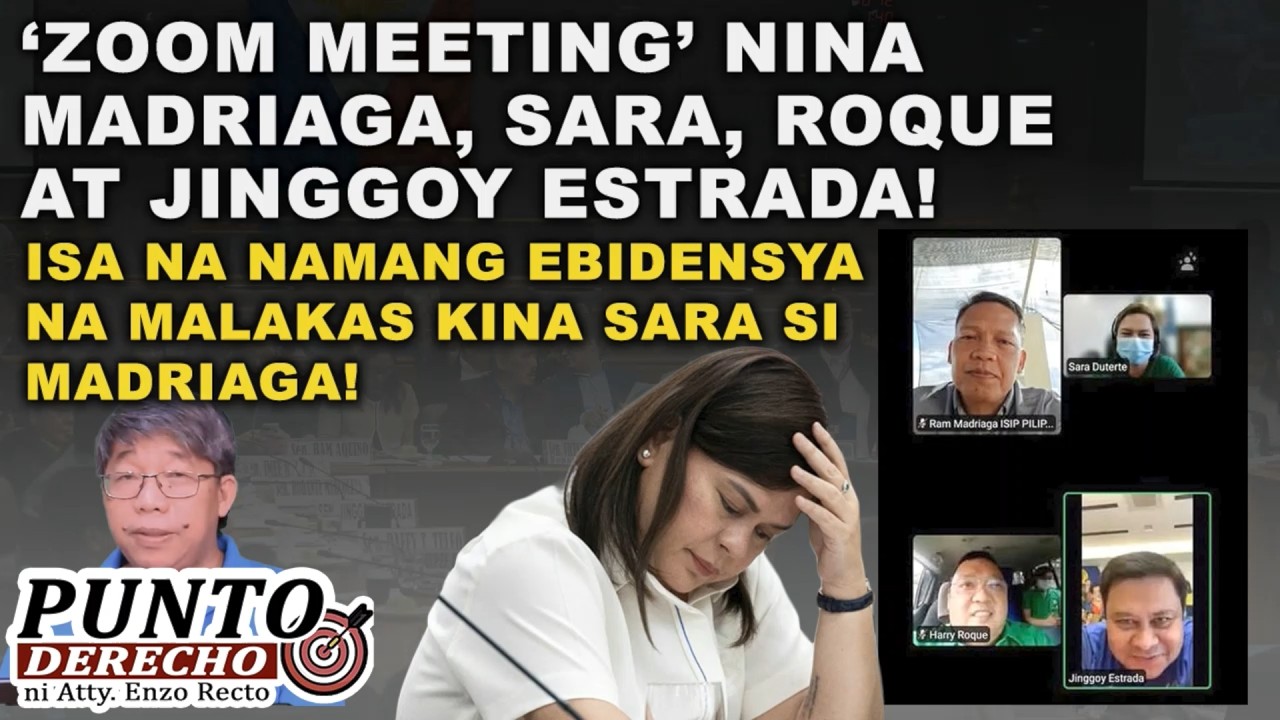 ‘ZOOM MEETING’ NINA MADRIAGA, SARA, ROQUE AT JINGGOY ESTRADA! ISA NA NAMANG EBIDENSYA