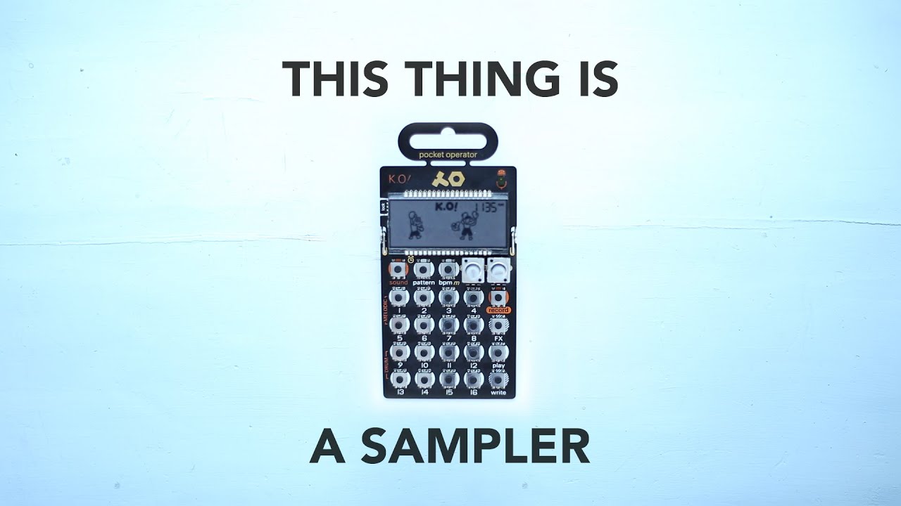 I got a pocket operator and you'll never guess what happened next (actually, you will&hellip;I made a song)