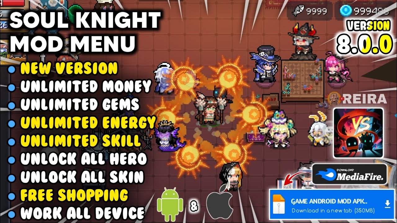 SOUL KNIGHT MOD MENU 8.0.0 - Soul Knight Mod Apk Unlimited Money & Unlock All Character New 2026