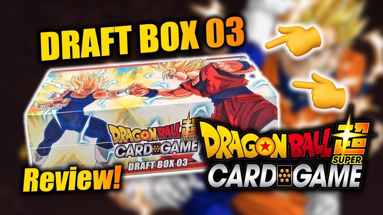Opening Dragon Ball Super TCG - DRAFT BOX 3 (review) #DBScardgame #TCG