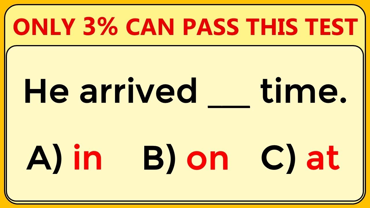 Mixed Grammar Test: If You Can Get 15 out Of 40, Your Brain Power is Excellent!