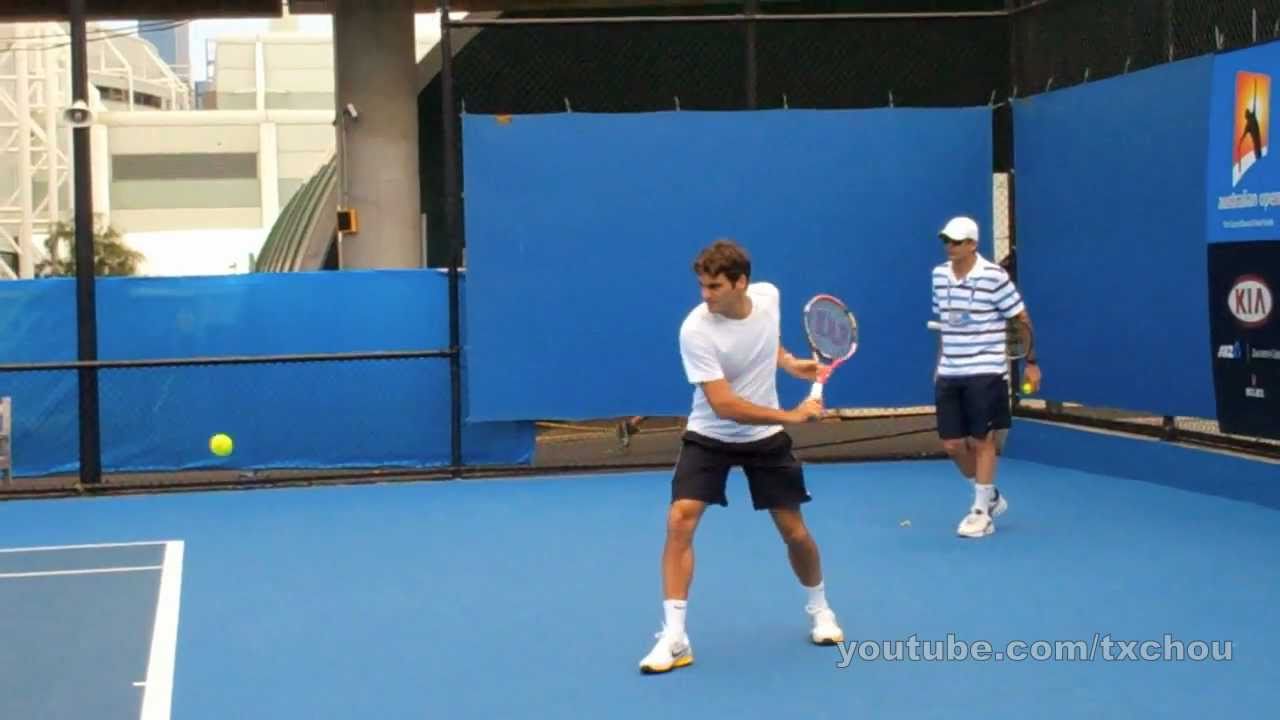 Roger Federer - Slow Motion Backhands in High Definition, Australian Open 2011
