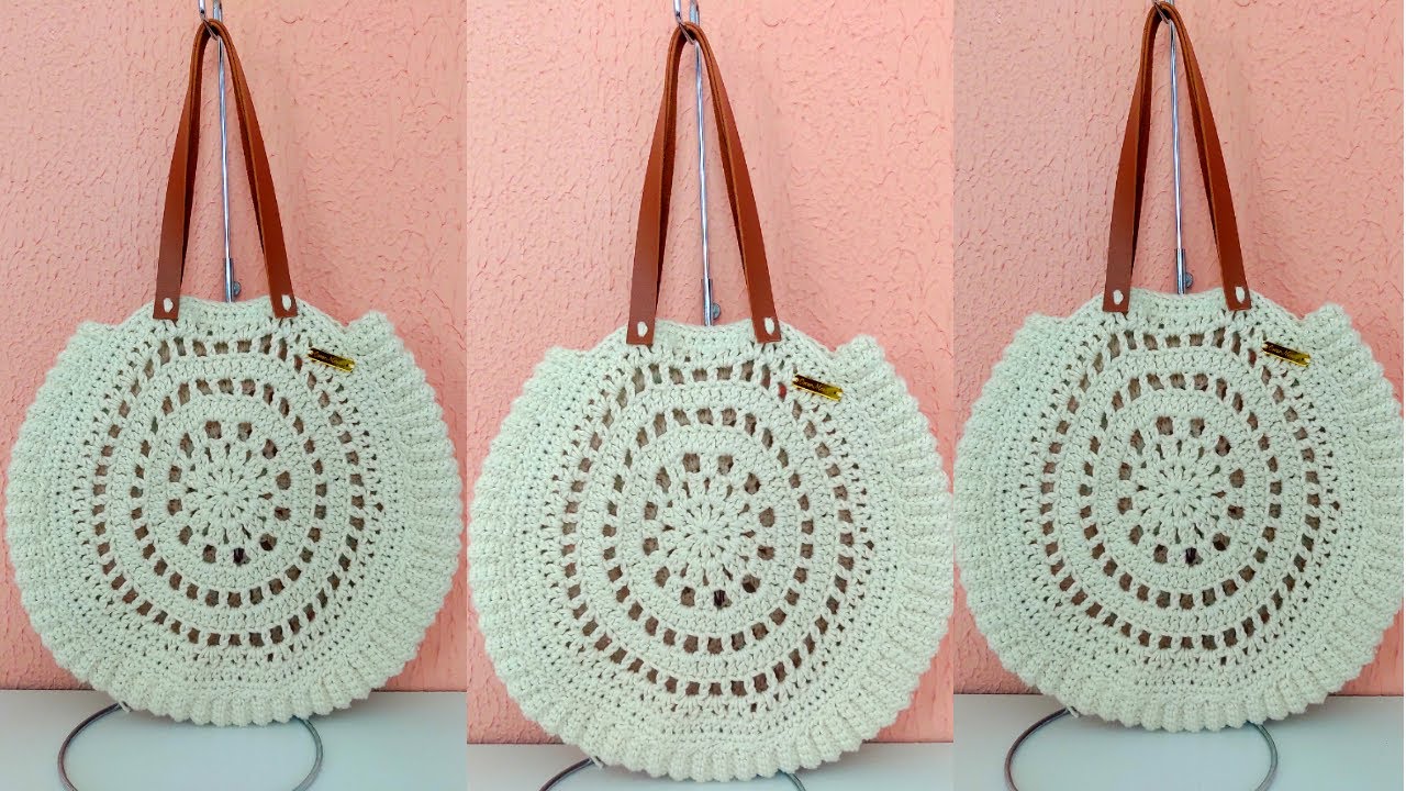 Bolsa  de  Crochê  Cesta/ bolsa de praia  Passo a Passo Crochê do Oscar