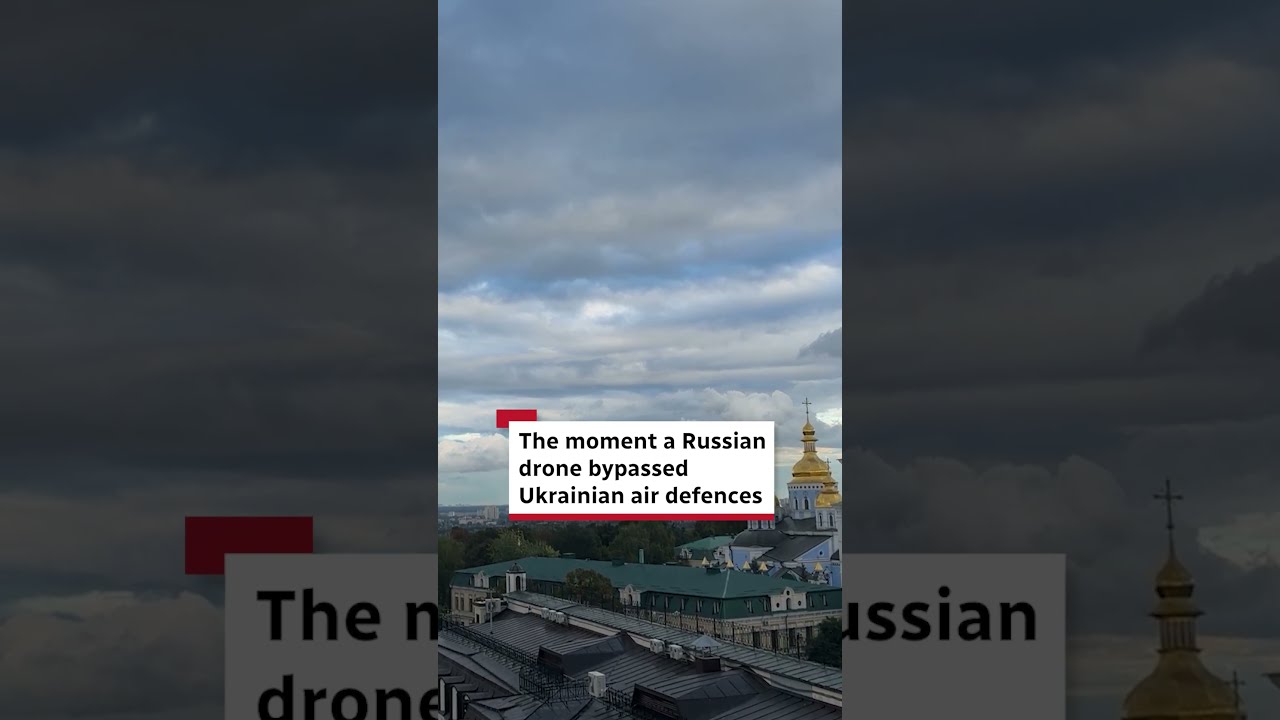 The moment a Russian drone bypassed Ukrainian air defences