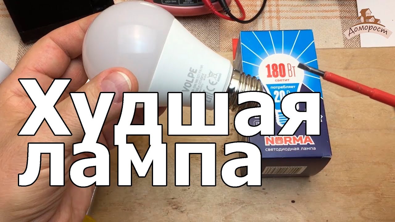 VOLPE пробили дно. Обзор лампы Norma 20 Вт
