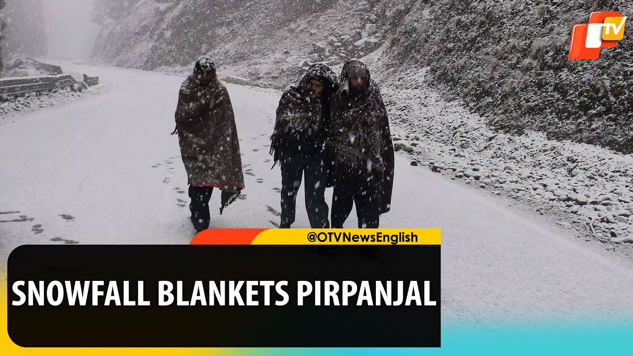 Snowfall Blankets Pirpanjal Region In Kashmir | OTV News