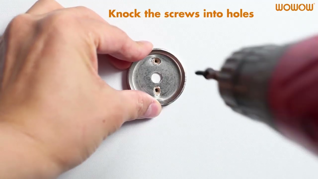 How to Install A Bathroom Towel Ring - WOWOW Black Towel Ring Installation