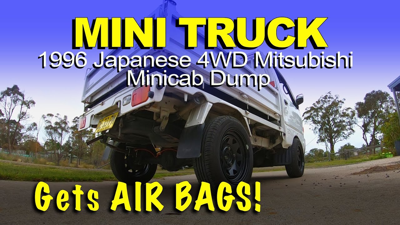 Japanese Mini Truck Gets Air Bag Suspension #minitrucks  #japaneseminitrucks #airbags
