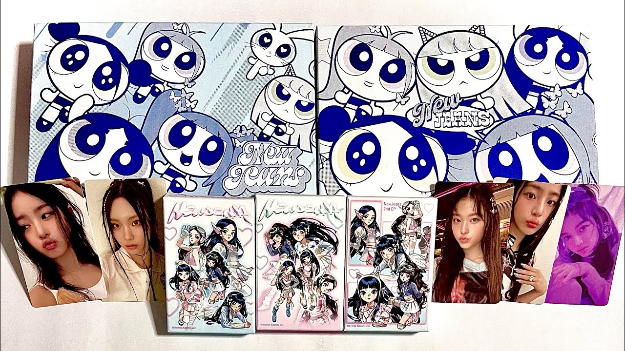 NEWJEANS GET UP 2nd mini album unboxing!!!!!! (Powerpuff girls/weverse/Bunny beach bag versions!!!)