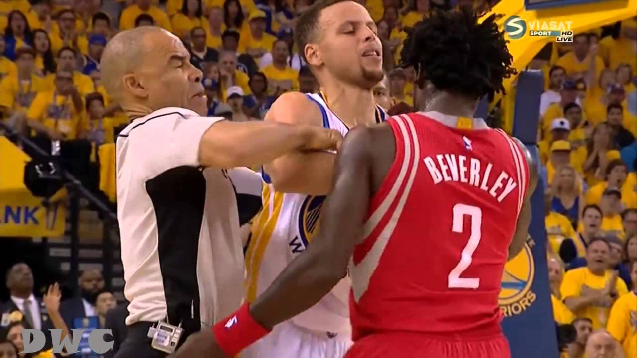 Patrick Beverley Defense On Stephen Curry April 16, 2016 Playoffs R1G1