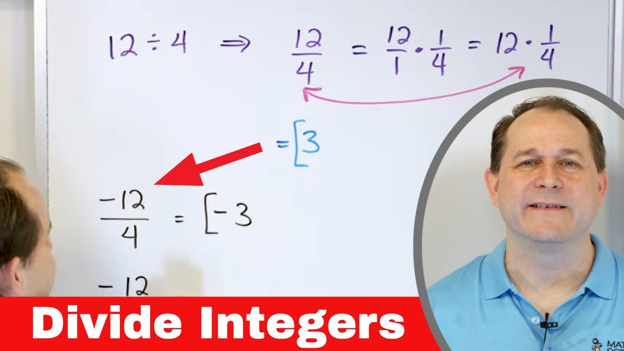 Dividing Integers (Negative & Positive Numbers) - Quick & Easy Method