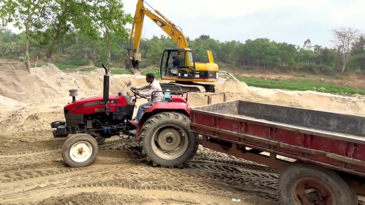 Today My All New Tractor Fully Loaded Troly And Very Hard Working On The Feild