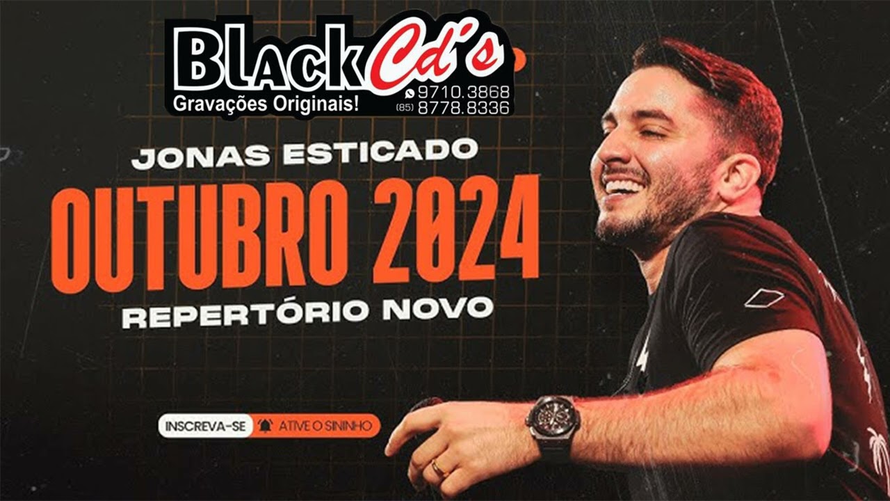 JONAS ESTICADO CD OUTUBRO 2024 BLACK CDS PRA PAREDÃO  WATTS 085 997103868