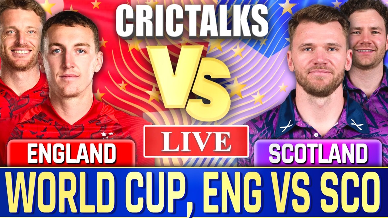 🔴 Live: ENG v SCO, World Cup, Cricket Live Match Today Scores & Commentary, Last 8 Overs