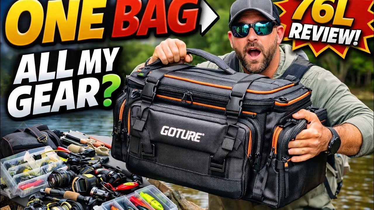 Can ONE Tackle Bag Replace ALL My Fishing Gear? | Goture 76L Tackle Bag Review