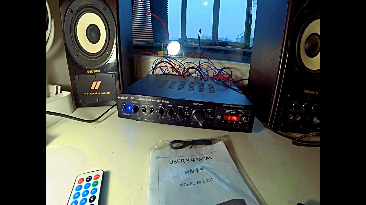 Усилитель с Али Экспресс Sunbuck AV 298BT