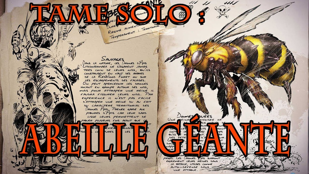 TAME ABEILLE GÉANTE SOLO RAPIDEMENT: Ark survival evolved