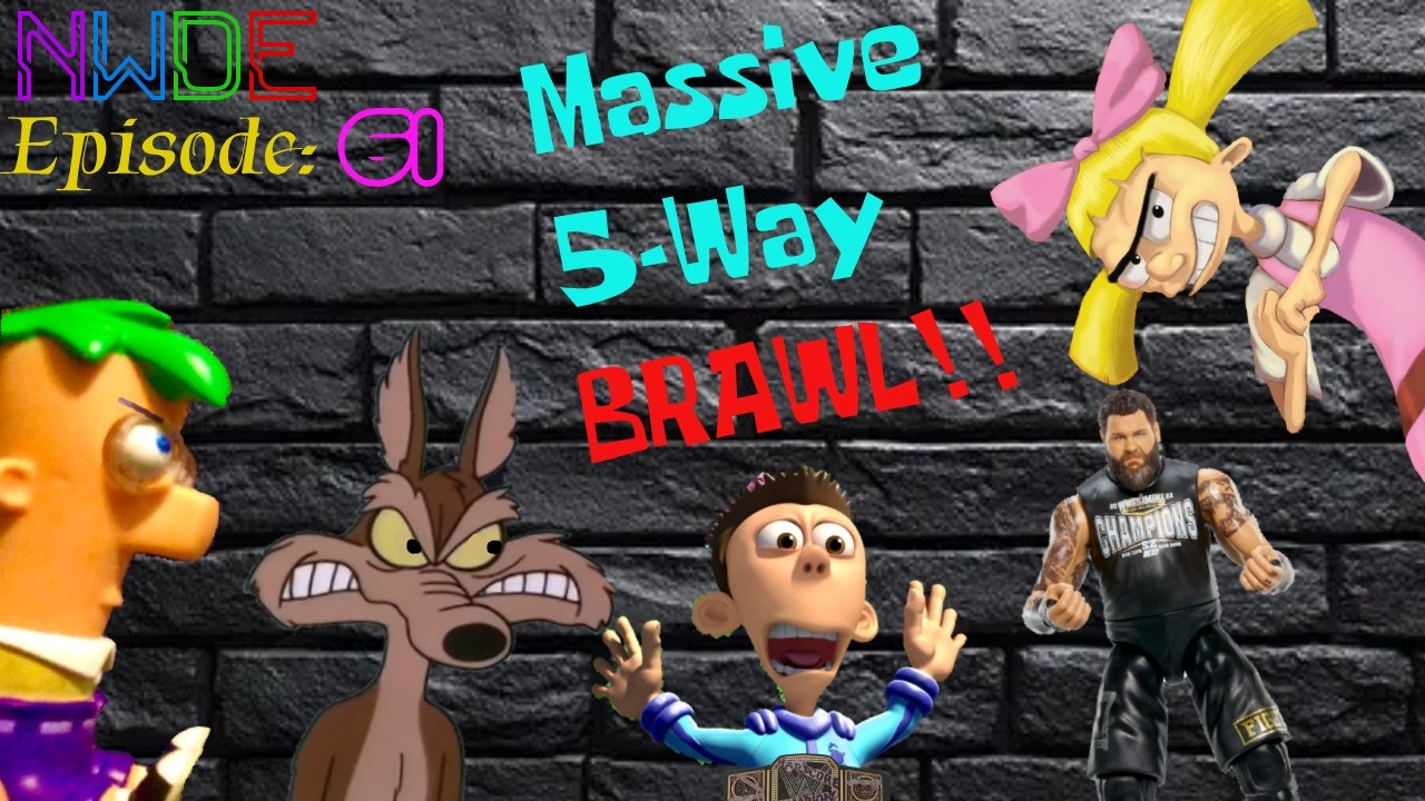 NWDE HARDCORE WRESTLING SERIES EPISODE 61: Massive 5-Way Brawl due to needing Hardcore title!!
