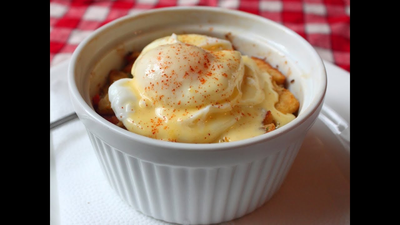Savory Bacon & Crab Bread Pudding Benedict - Like Crab Cake Benedict, Only More Awesome