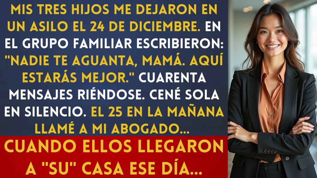 Mis hijos me dejaron en un asilo en Navidad: 