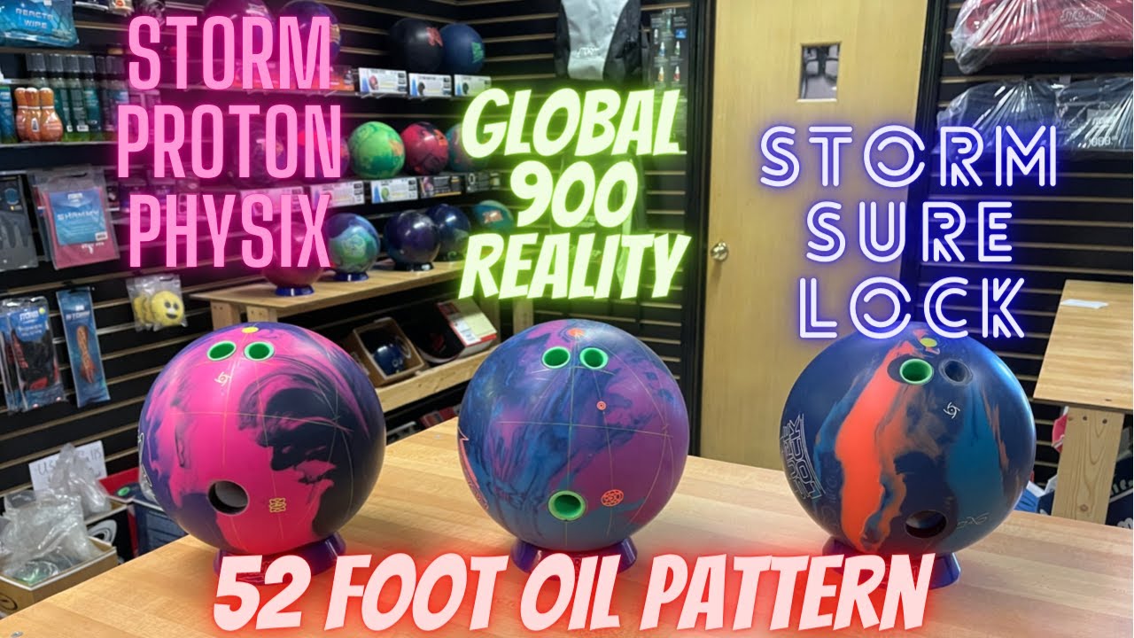 Global 900 Reality VS Storm Proton Physix VS Storm Sure Lock | Ball Comparison