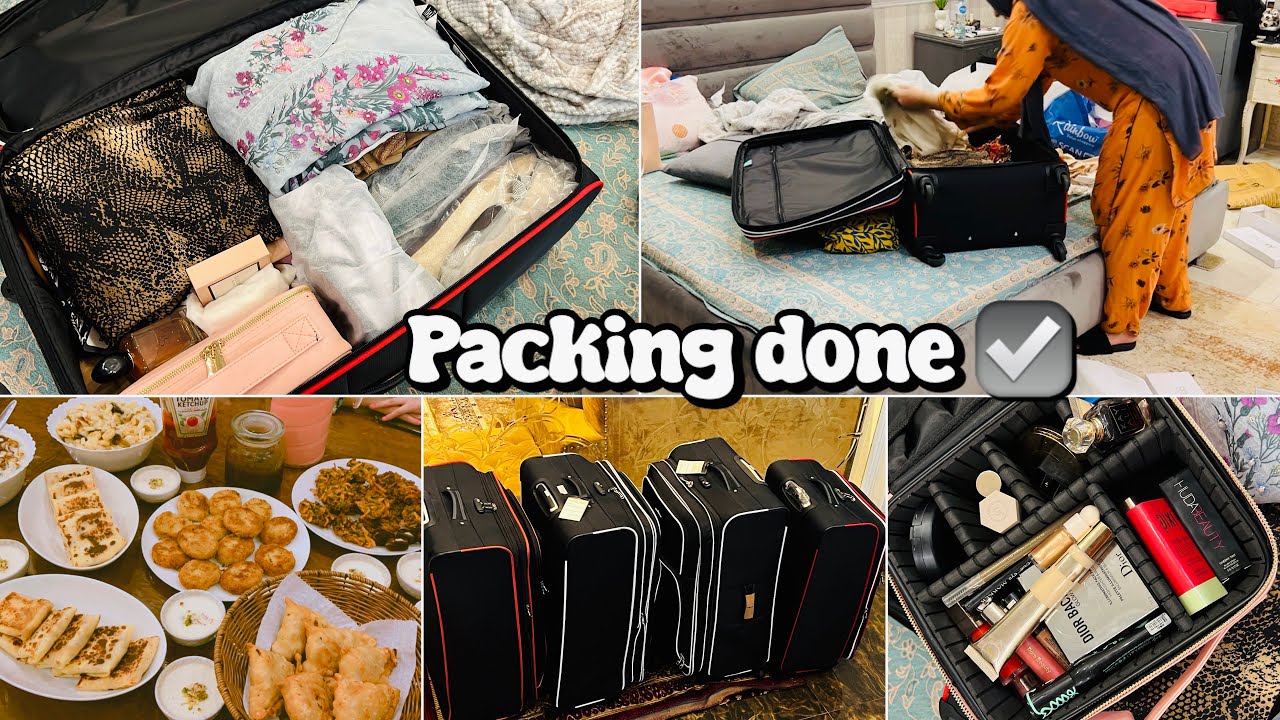 Japan janay k lye sari Packing Done ✈️☑️ - Behan ki aftari - What i packed??