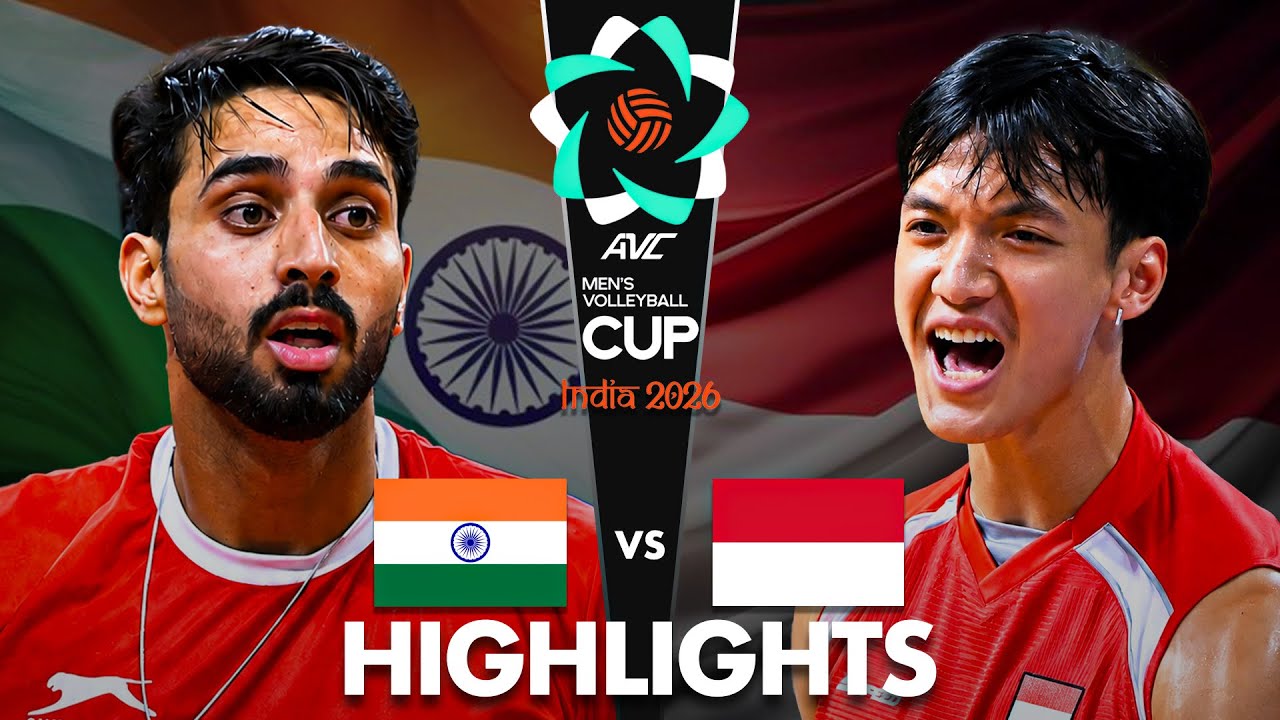 India 🇮🇳 vs Indonesia 🇮🇩 | Highlights | Semi Final | AVC Men's Cup 2026