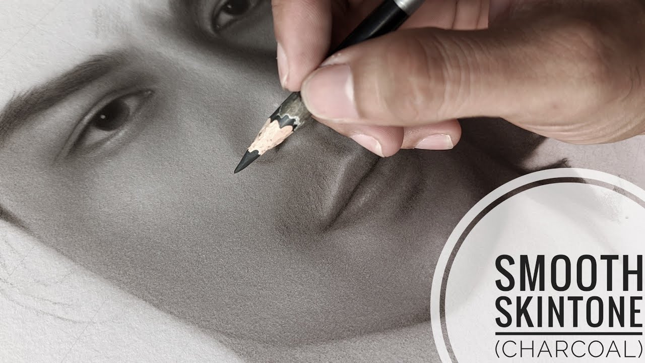 Smooth Skintone Drawing (Charcoal) |PaulArTv