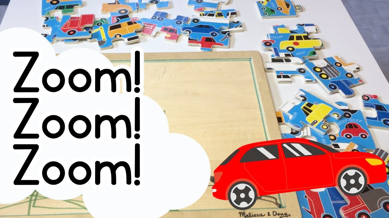 Car Puzzle - ZOOM - Counting Cars - Learn Colors - Educational Videos for Kids - @missmooseandme