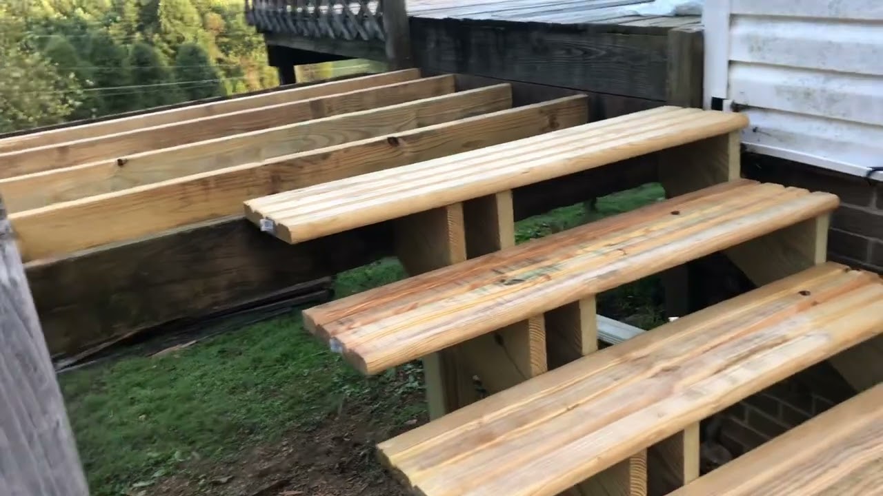 DIY deck landing and Stairs!!