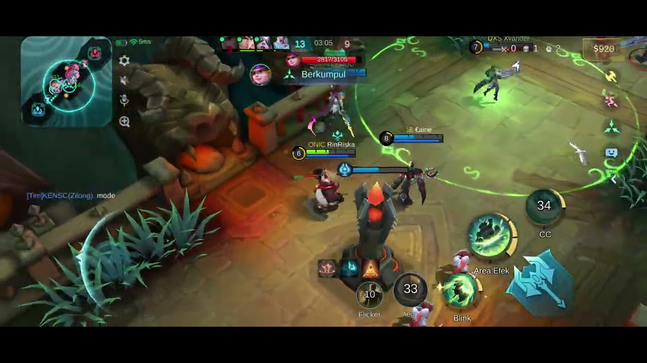 Memakai Hero Akai Untuk Lock Hero Audora