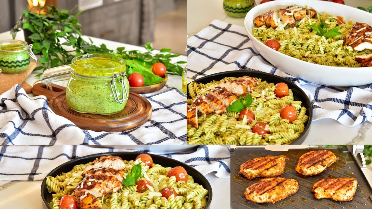 بيستو السبانخ لازم تجربوها على طريقتي.. باستا السبانخ😋The most delicious spinach pesto